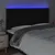 Produktbild 3 för Sänggavel LED svart 160x5x118/128 cm tyg