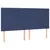 Produktbild 4 för Sänggavel LED blå 180x5x118/128 cm tyg
