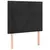 Produktbild 4 för Sänggavel LED svart 80x5x118/128 cm sammet