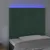 Produktbild 3 för Sänggavel LED mörkgrön 80x5x118/128 cm sammet