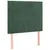 Produktbild 4 för Sänggavel LED mörkgrön 80x5x118/128 cm sammet