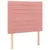 Produktbild 4 för Sänggavel LED rosa 80x5x118/128 cm sammet
