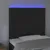 Produktbild 3 för Sänggavel LED svart 90x5x118/128 cm sammet