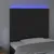 Produktbild 3 för Sänggavel LED svart 100x5x118/128 cm sammet