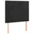 Produktbild 4 för Sänggavel LED svart 100x5x118/128 cm sammet