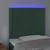 Produktbild 3 för Sänggavel LED mörkgrön 100x5x118/128 cm sammet