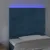 Produktbild 3 för Sänggavel LED mörkblå 100x5x118/128 cm sammet