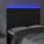 Produktbild 3 för Sänggavel LED svart 144x5x118/128 cm sammet