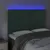 Produktbild 3 för Sänggavel LED mörkgrön 144x5x118/128 cm sammet