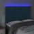 Produktbild 3 för Sänggavel LED mörkblå 144x5x118/128 cm sammet