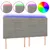 Produktbild 2 för Sänggavel LED ljusgrå 160x5x118/128 cm sammet