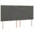 Produktbild 4 för Sänggavel LED mörkgrå 160x5x118/128 cm sammet