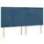 Produktbild 4 för Sänggavel LED mörkblå 160x5x118/128 cm sammet