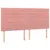Produktbild 4 för Sänggavel LED rosa 160x5x118/128 cm sammet