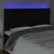 Produktbild 3 för Sänggavel LED svart 180x5x118/128 cm sammet