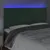 Produktbild 3 för Sänggavel LED mörkgrön 180x5x118/128 cm sammet
