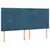 Produktbild 4 för Sänggavel LED mörkblå 200x5x118/128 cm sammet