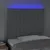Produktbild 3 för Sänggavel LED ljusgrå 80x5x118/128 cm tyg