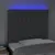 Produktbild 3 för Sänggavel LED mörkgrå 80x5x118/128 cm tyg