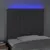 Produktbild 3 för Sänggavel LED mörkgrå 100x5x118/128 cm tyg