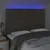 Produktbild 3 för Sänggavel LED taupe 144x5x118/128 cm tyg