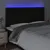 Produktbild 3 för Sänggavel LED svart 160x5x118/128 cm tyg