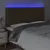 Produktbild 3 för Sänggavel LED mörkbrun 160x5x118/128 cm tyg