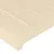 Produktbild 5 för Sänggavel LED gräddvit 200x5x118/128 cm tyg