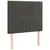 Produktbild 4 för Huvudgavel LED mörkgrå 80x5x118/128 cm sammet