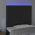 Produktbild 3 för Sänggavel LED svart 80x5x118/128 cm sammet