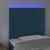 Produktbild 3 för Sänggavel LED mörkblå 80x5x118/128 cm sammet