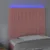 Produktbild 3 för Sänggavel LED rosa 80x5x118/128 cm sammet