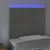 Produktbild 3 för Sänggavel LED ljusgrå 90x5x118/128 cm sammet