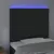 Produktbild 3 för Sänggavel LED svart 90x5x118/128 cm sammet
