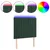 Produktbild 2 för Sänggavel LED mörkgrön 100x5x118/128 cm sammet