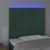 Produktbild 3 för Sänggavel LED mörkgrön 100x5x118/128 cm sammet