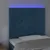 Produktbild 3 för Sänggavel LED mörkblå 100x5x118/128 cm sammet