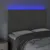 Produktbild 3 för Sänggavel LED ljusgrå 144x5x118/128 cm sammet