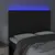Produktbild 3 för Sänggavel LED svart 144x5x118/128 cm sammet
