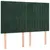 Produktbild 4 för Sänggavel LED mörkgrön 144x5x118/128 cm sammet