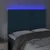 Produktbild 3 för Sänggavel LED mörkblå 144x5x118/128 cm sammet