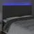 Produktbild 3 för Huvudgavel LED mörkgrå 160x5x118/128 cm sammet