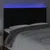 Produktbild 3 för Sänggavel LED svart 160x5x118/128 cm sammet