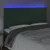 Produktbild 3 för Sänggavel LED mörkgrön 160x5x118/128 cm sammet