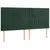 Produktbild 4 för Sänggavel LED mörkgrön 160x5x118/128 cm sammet