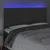 Produktbild 3 för Sänggavel LED mörkgrå 180x5x118/128 cm sammet