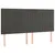 Produktbild 4 för Sänggavel LED mörkgrå 180x5x118/128 cm sammet