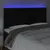 Produktbild 3 för Sänggavel LED svart 180x5x118/128 cm sammet