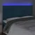 Produktbild 3 för Sänggavel LED mörkblå 180x5x118/128 cm sammet