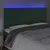 Produktbild 3 för Sänggavel LED mörkgrön 200x5x118/128 cm sammet